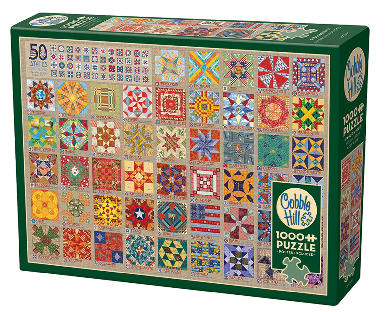 Puzzle 1000 el. Pięćdziesiąt stanów Ameryki
