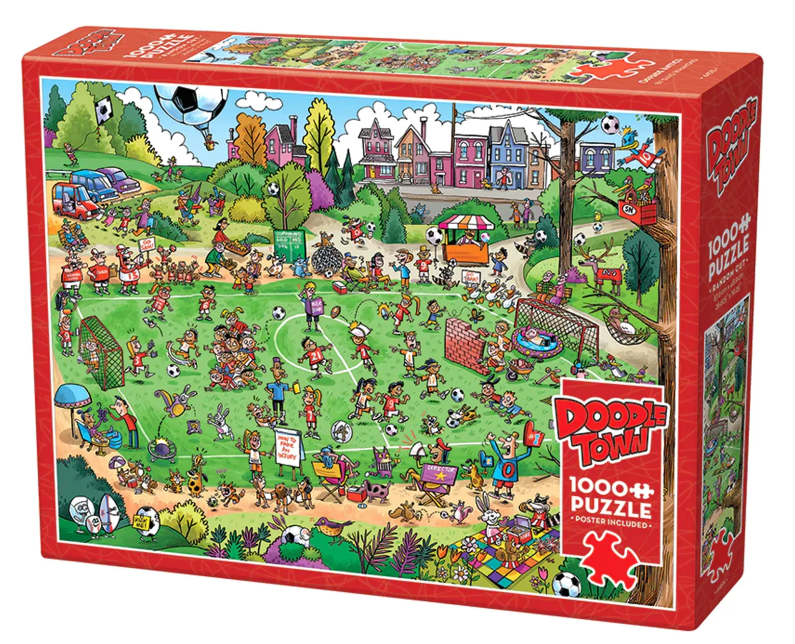 Puzzle 1000 el. Piłka jest okrągła, a bramki są dwie