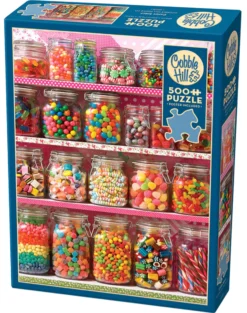 Puzzle 500 el. Półka ze słodyczami