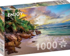 Puzzle 1000 el. Plaża na Seszelach