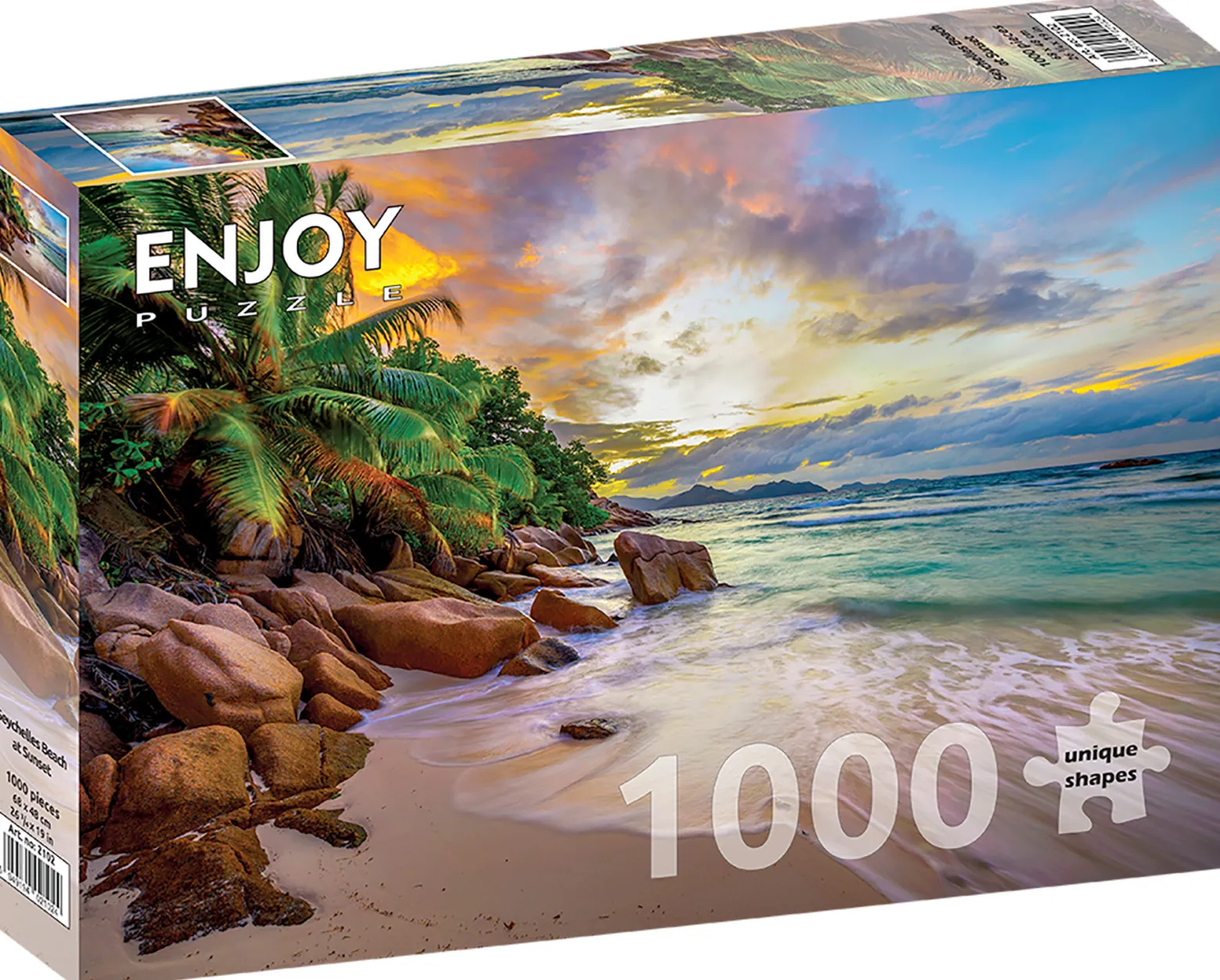 Puzzle 1000 el. Plaża na Seszelach