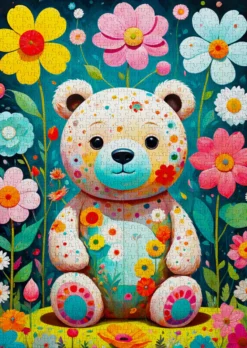 Puzzle 1000 el. Pluszowy miś