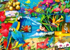 Puzzle 1000 el. Pocztówka z wakacji
