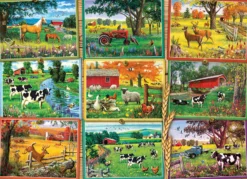 Puzzle 1000 el. Pocztówki z farmy