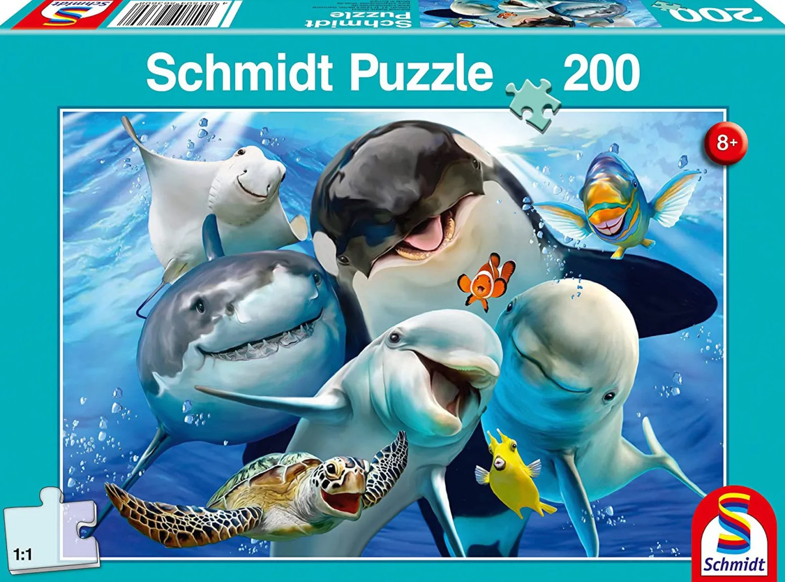 Puzzle 200 el. Podwodni przyjaciele