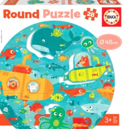 Puzzle 28 el. Pod wodą (okrągłe)