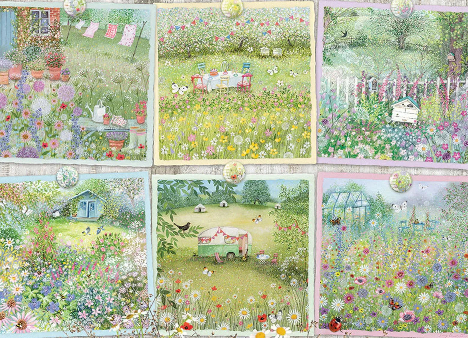Puzzle 1000 el. Pola kwiatów