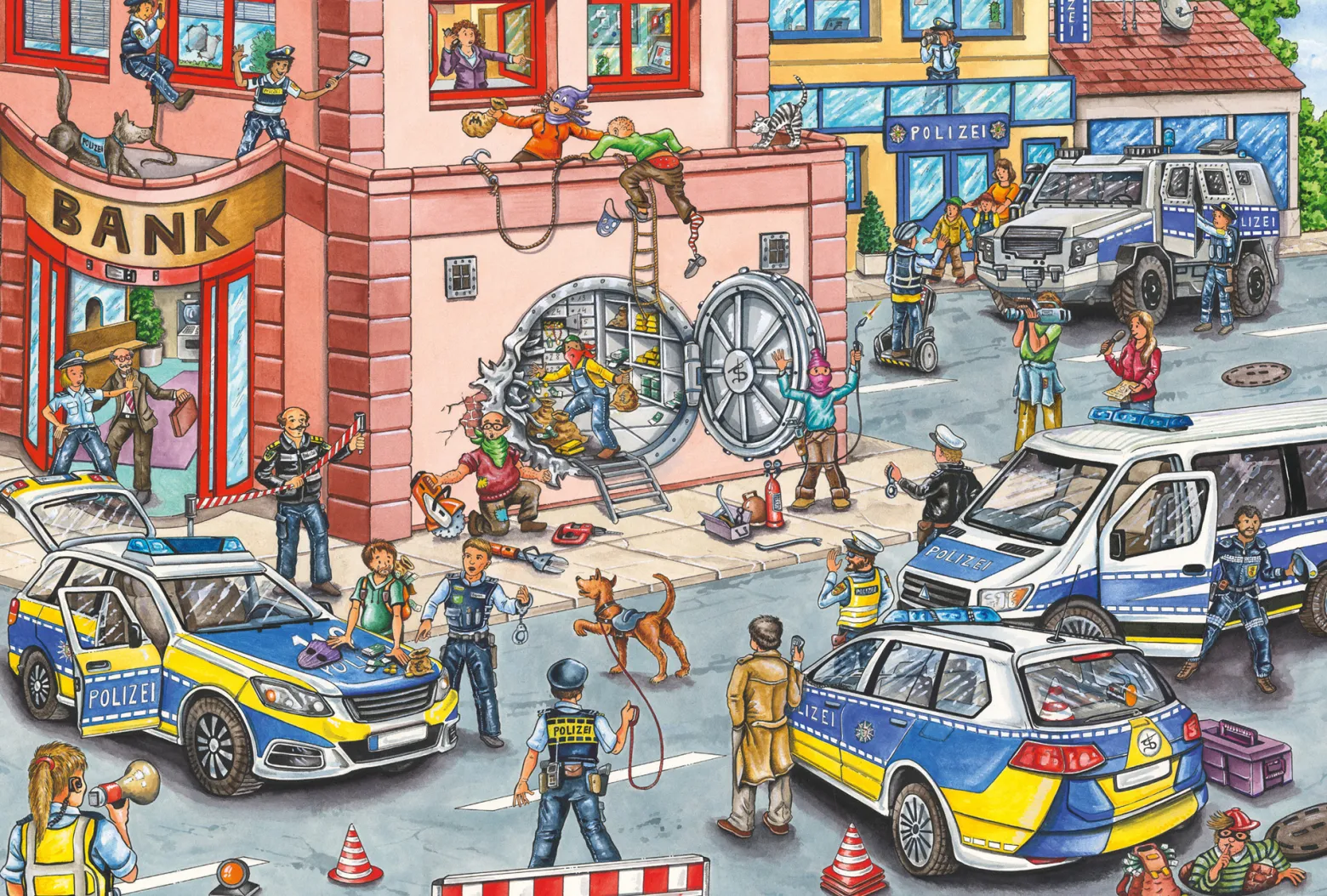 Puzzle 100 el. Policyjna akcja