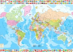 Puzzle 1500 el. Polityczna mapa świata