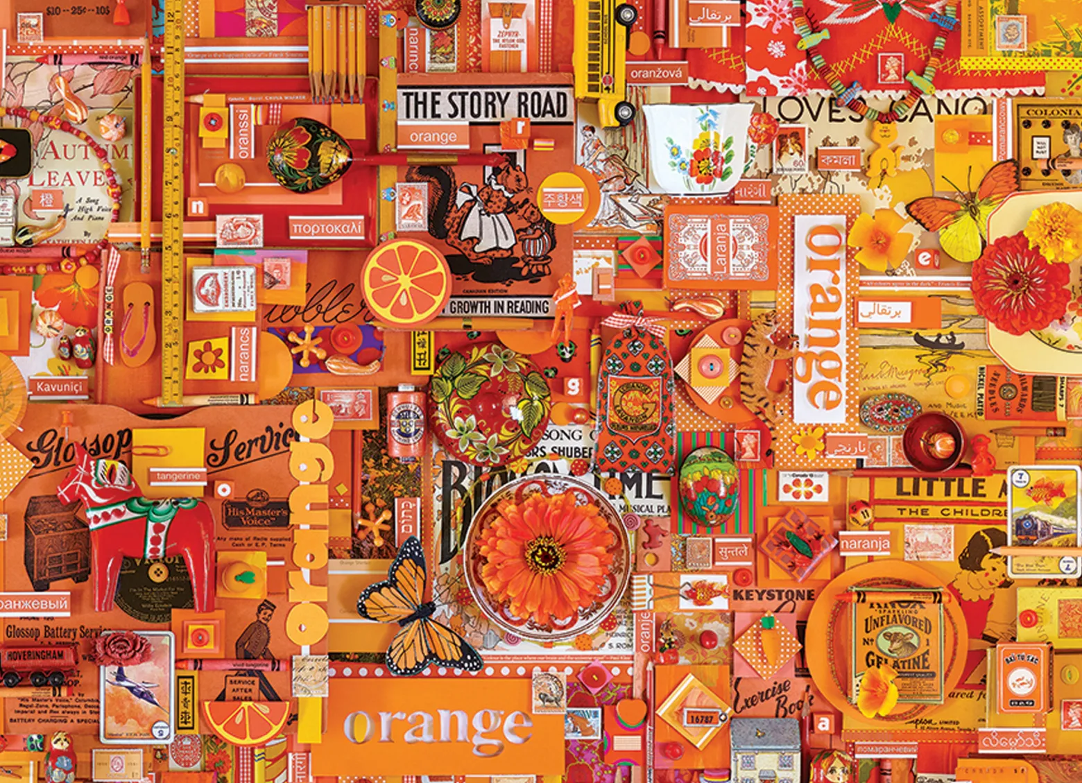 Puzzle 1000 el. Pomaluj mój świat na kolor... pomarańczowy