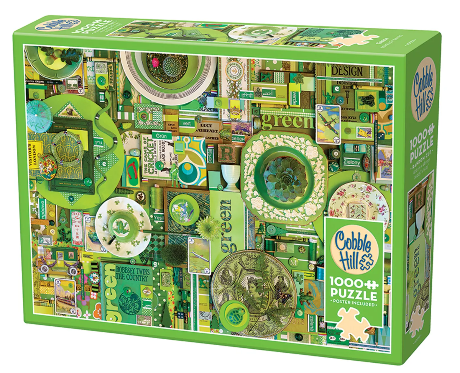 Puzzle 1000 el. Pomaluj mój świat na kolor... zielony
