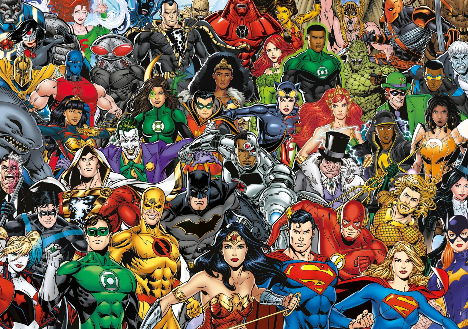 Puzzle 1000 el. Postacie z uniwersum DC Comics