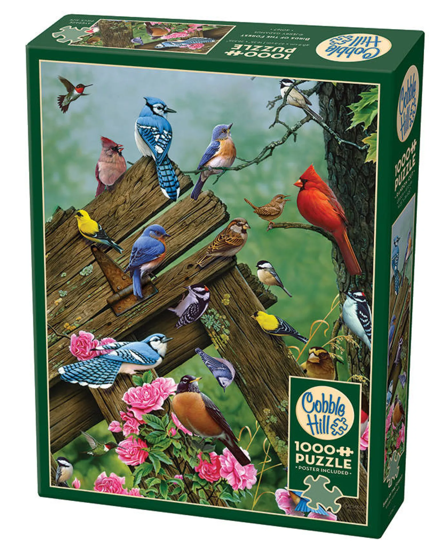 Puzzle 1000 el. Ptaki leśne