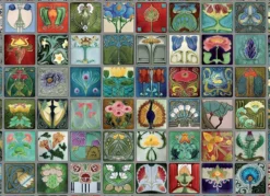 Puzzle 1000 el. Płytki w stylu secesyjnym