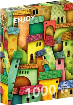 Puzzle 1000 el. Radosne domy