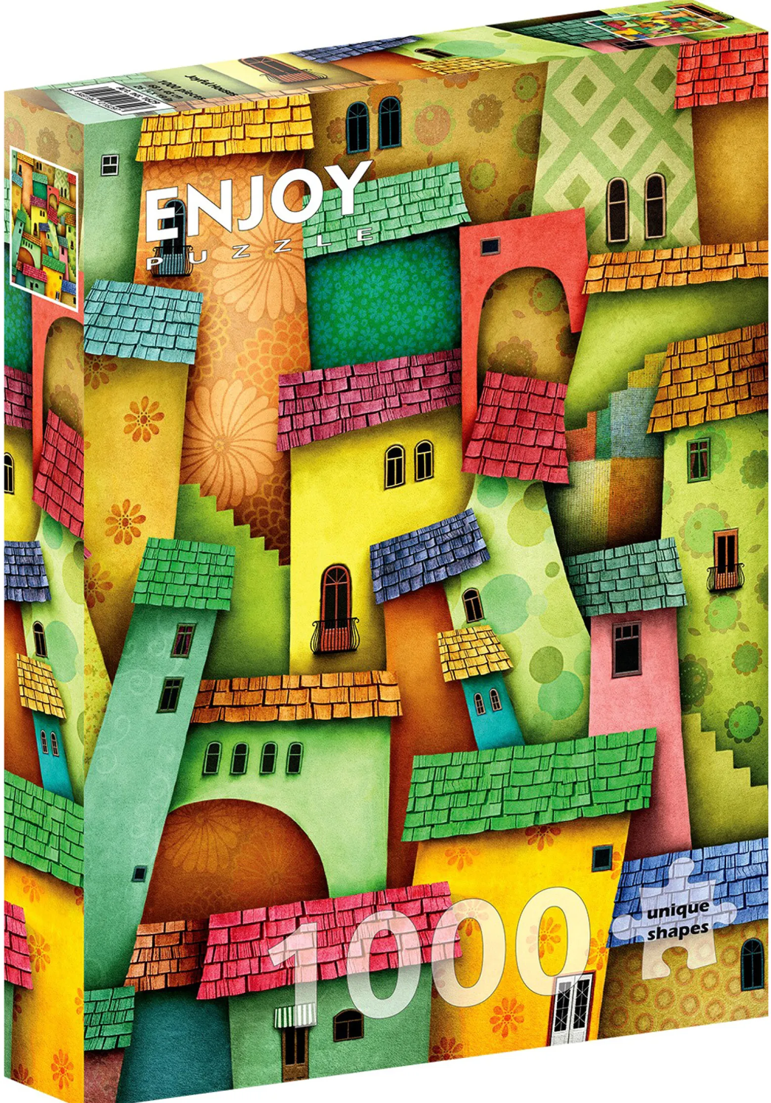 Puzzle 1000 el. Radosne domy