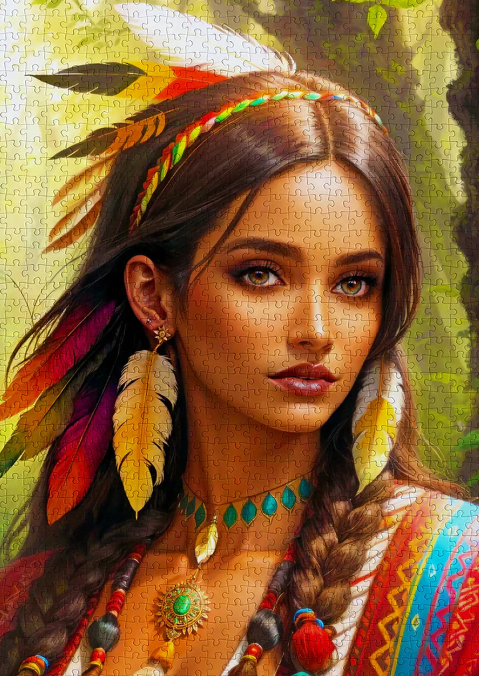 Puzzle 1000 el. Rdzenna mieszkanka Ameryki