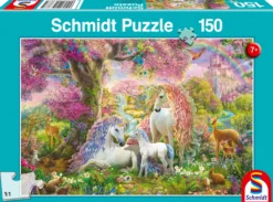 Puzzle 150 el. Rodzina jednorożców