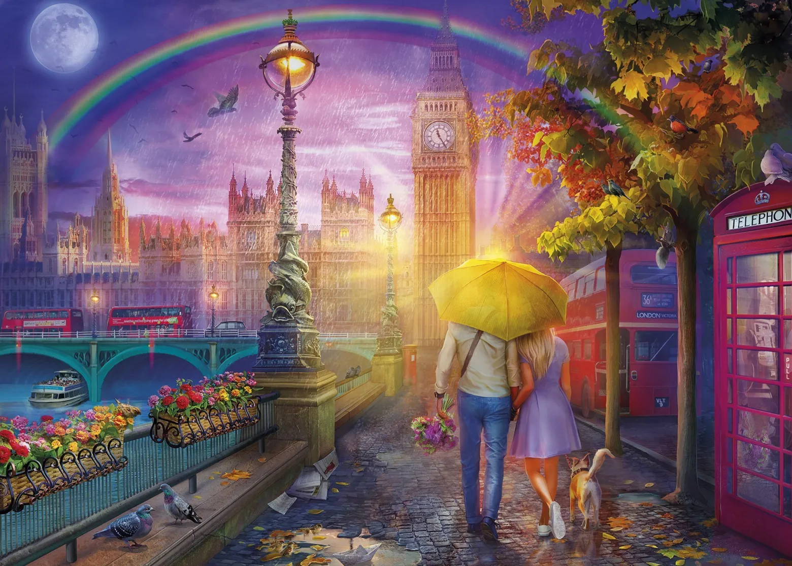 Puzzle 1000 el. Romantyczny spacer