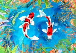 Puzzle 1000 el. Ryby Koi