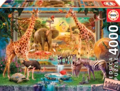 Puzzle 4000 el. Sawanna budzi się do życia