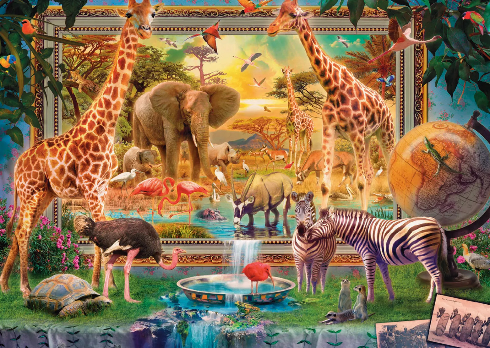 Puzzle 4000 el. Sawanna budzi się do życia