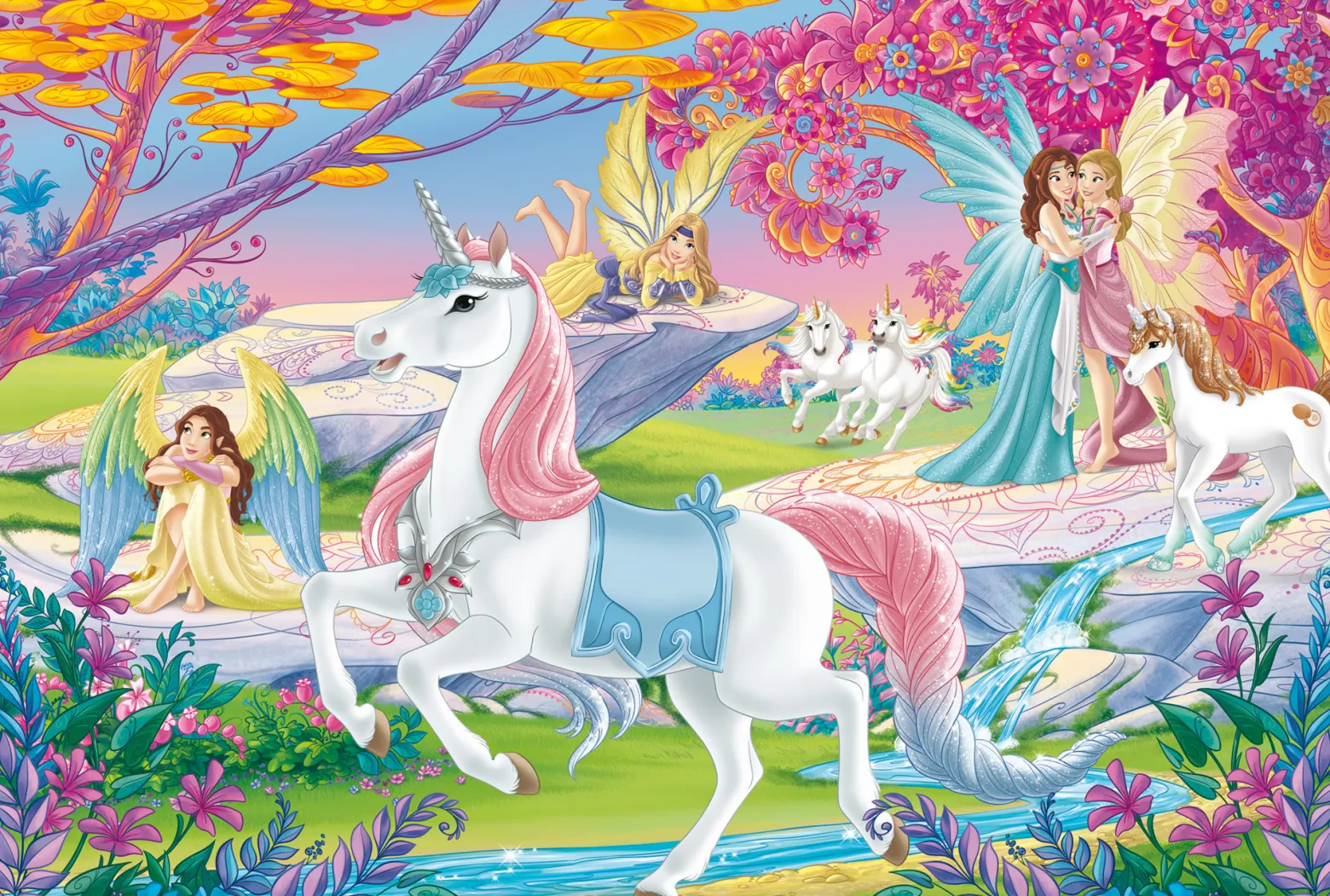 Puzzle 200 el. SCHLEICH / BAYALA Magiczna kraina + figurka