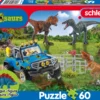 Puzzle 60 el. SCHLEICH Dinozaury + figurka
