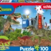 Puzzle 100 el. SCHLEICH Dinozaury + figurka