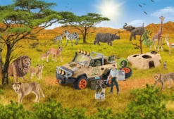 Puzzle 60 el. SCHLEICH Dzika przyroda + figurka