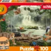 Puzzle 100 el. SCHLEICH Dzika przyroda + figurka