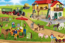 Puzzle 100 el. SCHLEICH Ekologiczna żywność + figurka