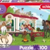 Puzzle 100 el. SCHLEICH Klub jeździecki + figurka