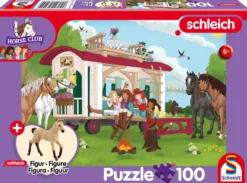 Puzzle 100 el. SCHLEICH Klub jeździecki + figurka