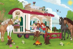 Puzzle 100 el. SCHLEICH Klub jeździecki + figurka