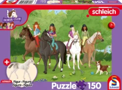 Puzzle 150 el. SCHLEICH Klub jeździecki + figurka