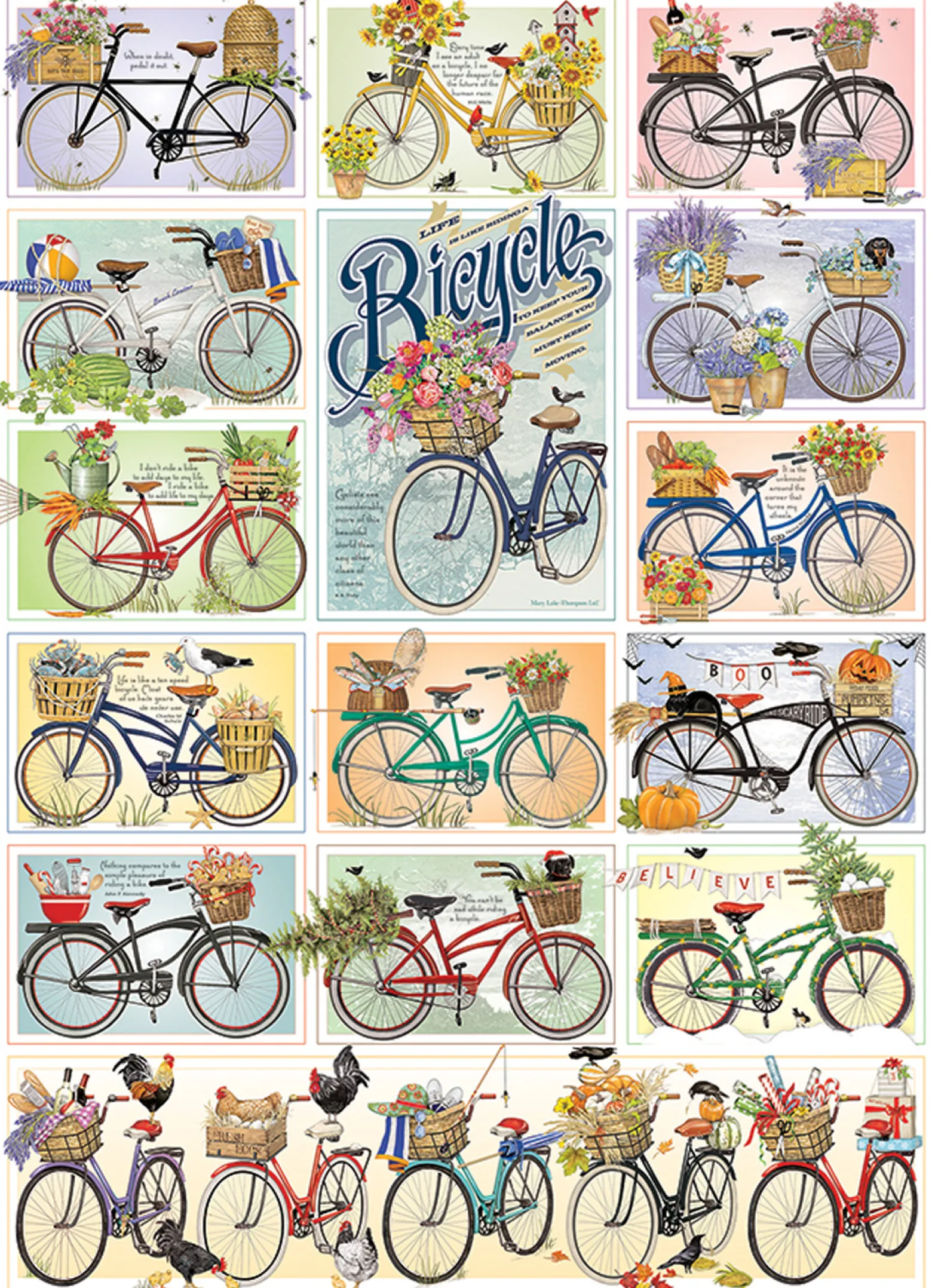 Puzzle 1000 el. Sezon rowerowy