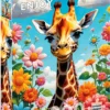 Puzzle 1000 el. Słodka żyrafa