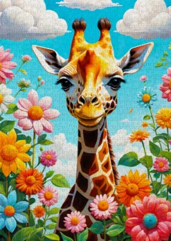 Puzzle 1000 el. Słodka żyrafa