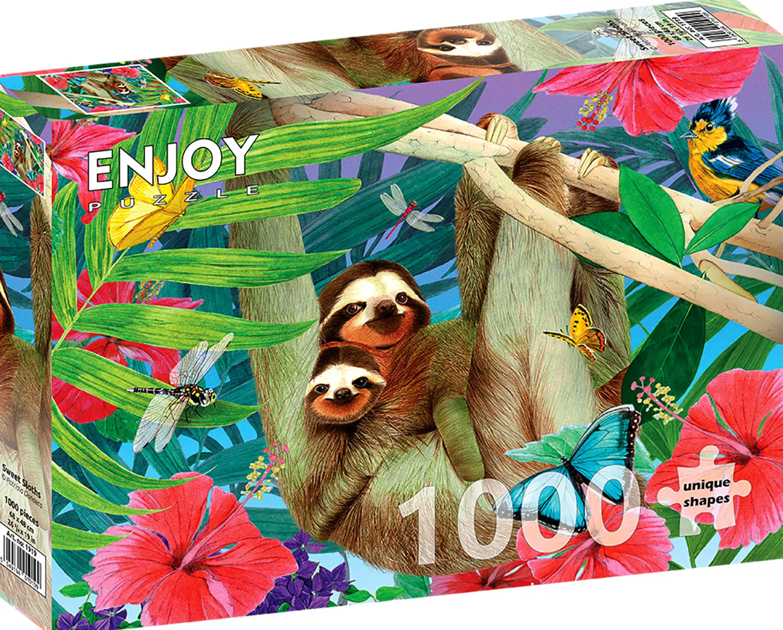 Puzzle 1000 el. Słodkie leniwce