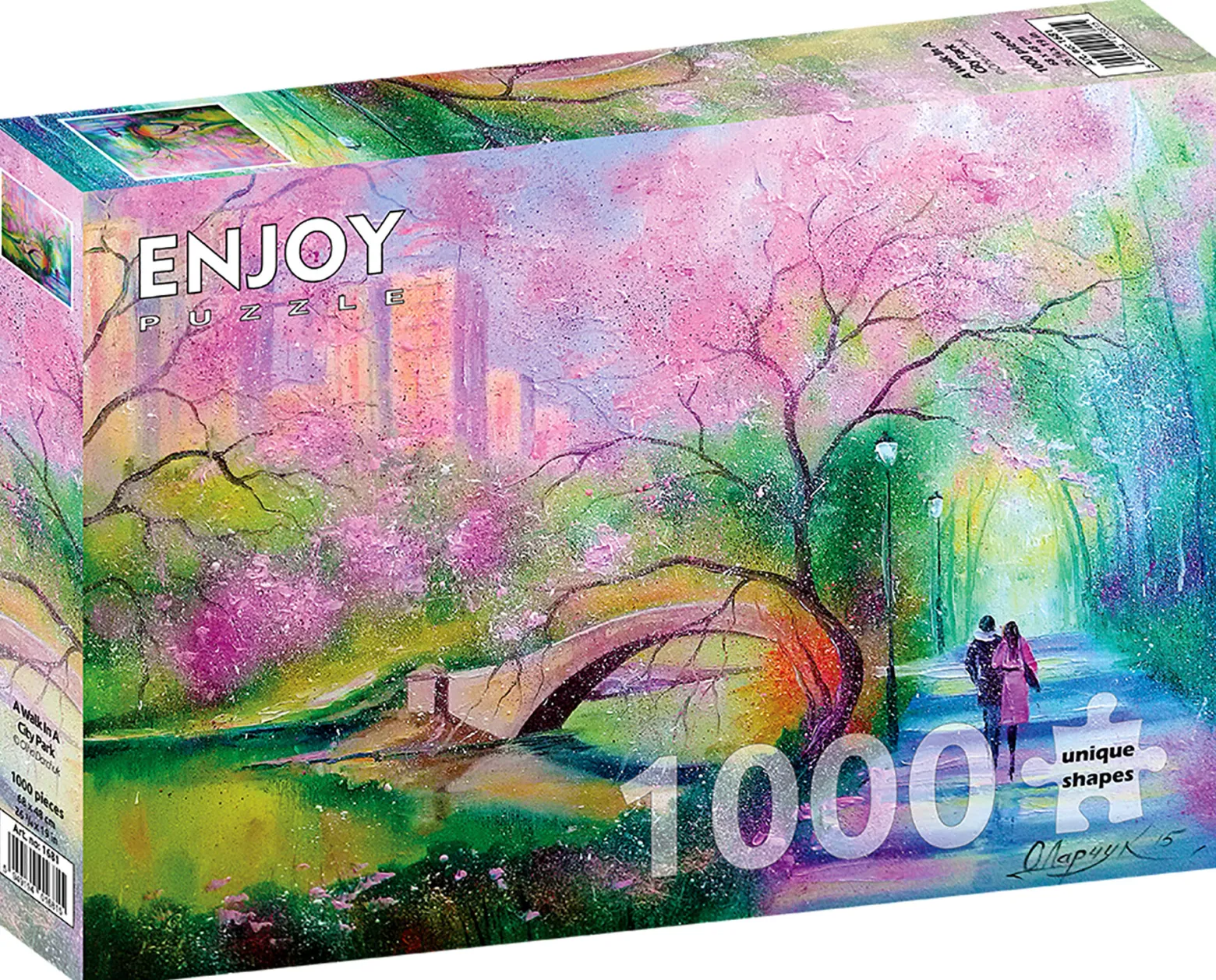 Puzzle 1000 el. Spacer w miejskim parku