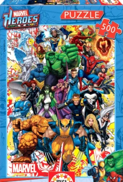 Puzzle 500 el. Superbohaterowie Marvela