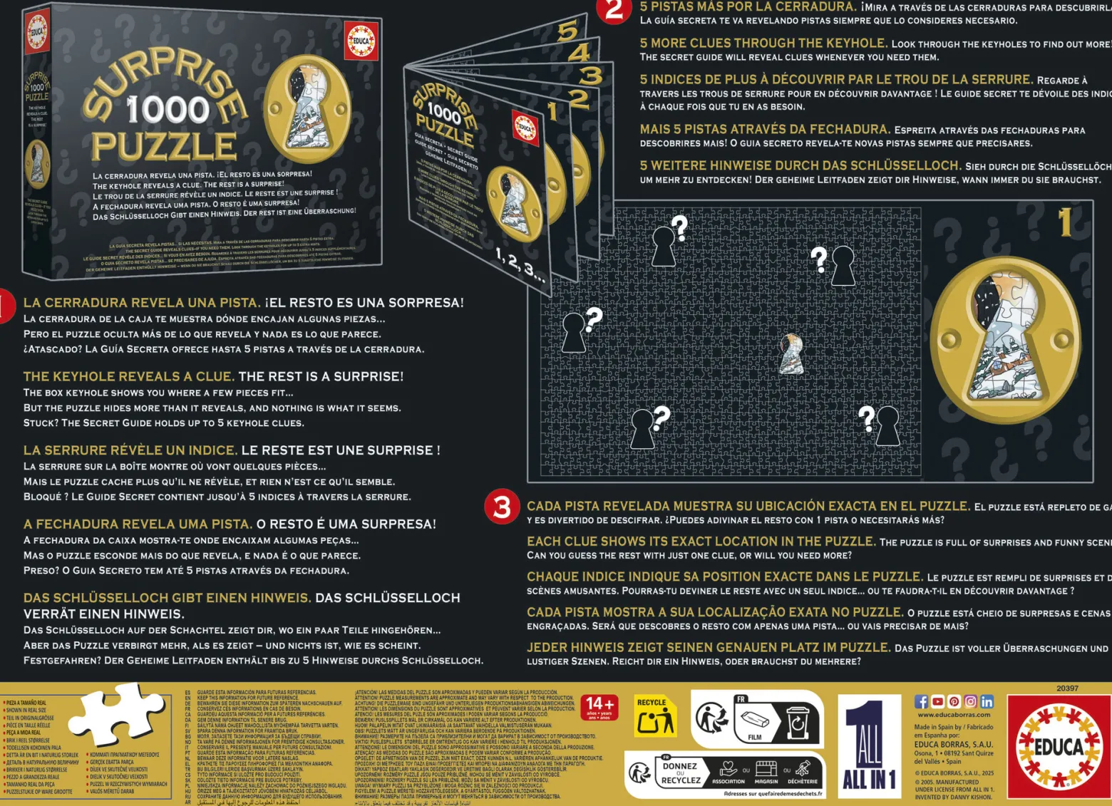 Puzzle 1000 el. (Surprise Puzzle) Boże Narodzenie