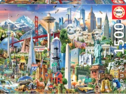 Puzzle 1500 el. Symbole Ameryki Północnej