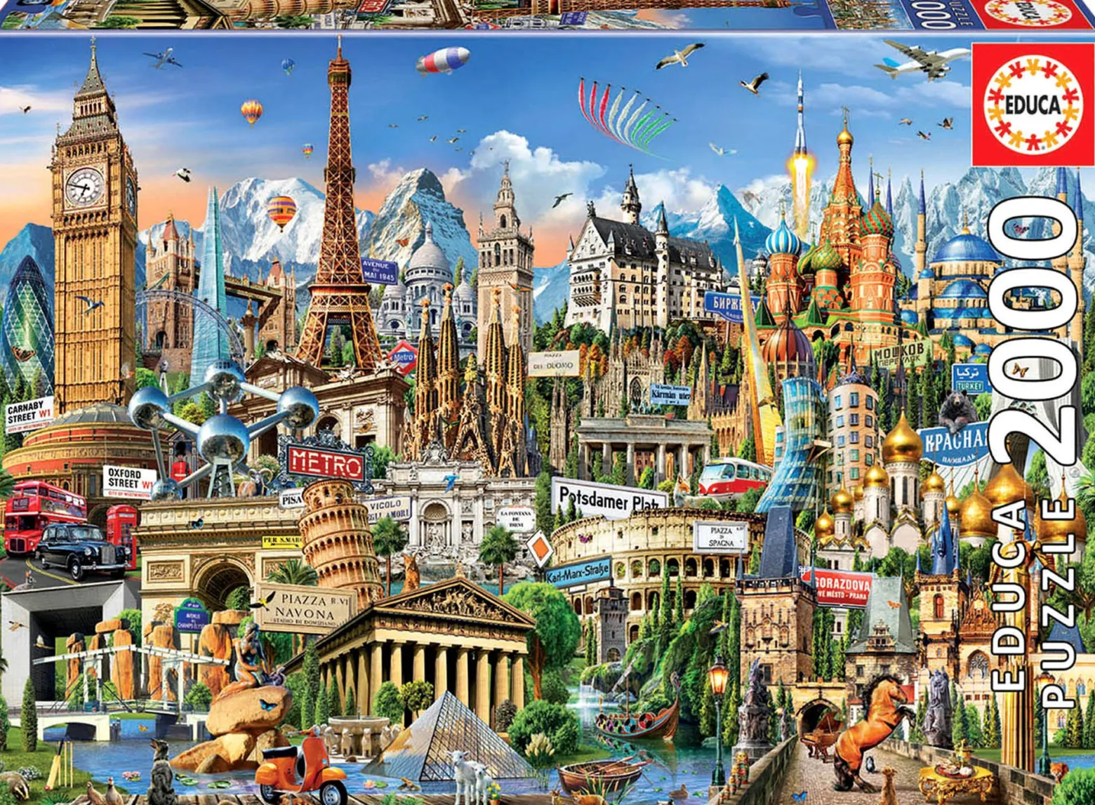 Puzzle 2000 el. Symbole Europy