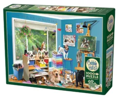 Puzzle 1000 el. Szczekający asystenci