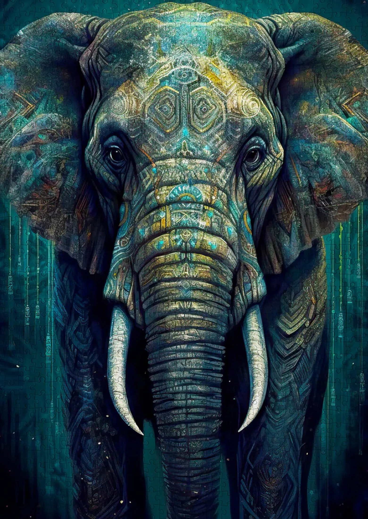 Puzzle 1000 el. Tajemniczy słoń