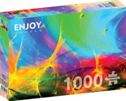 Puzzle 1000 el. Tęczowe fraktale