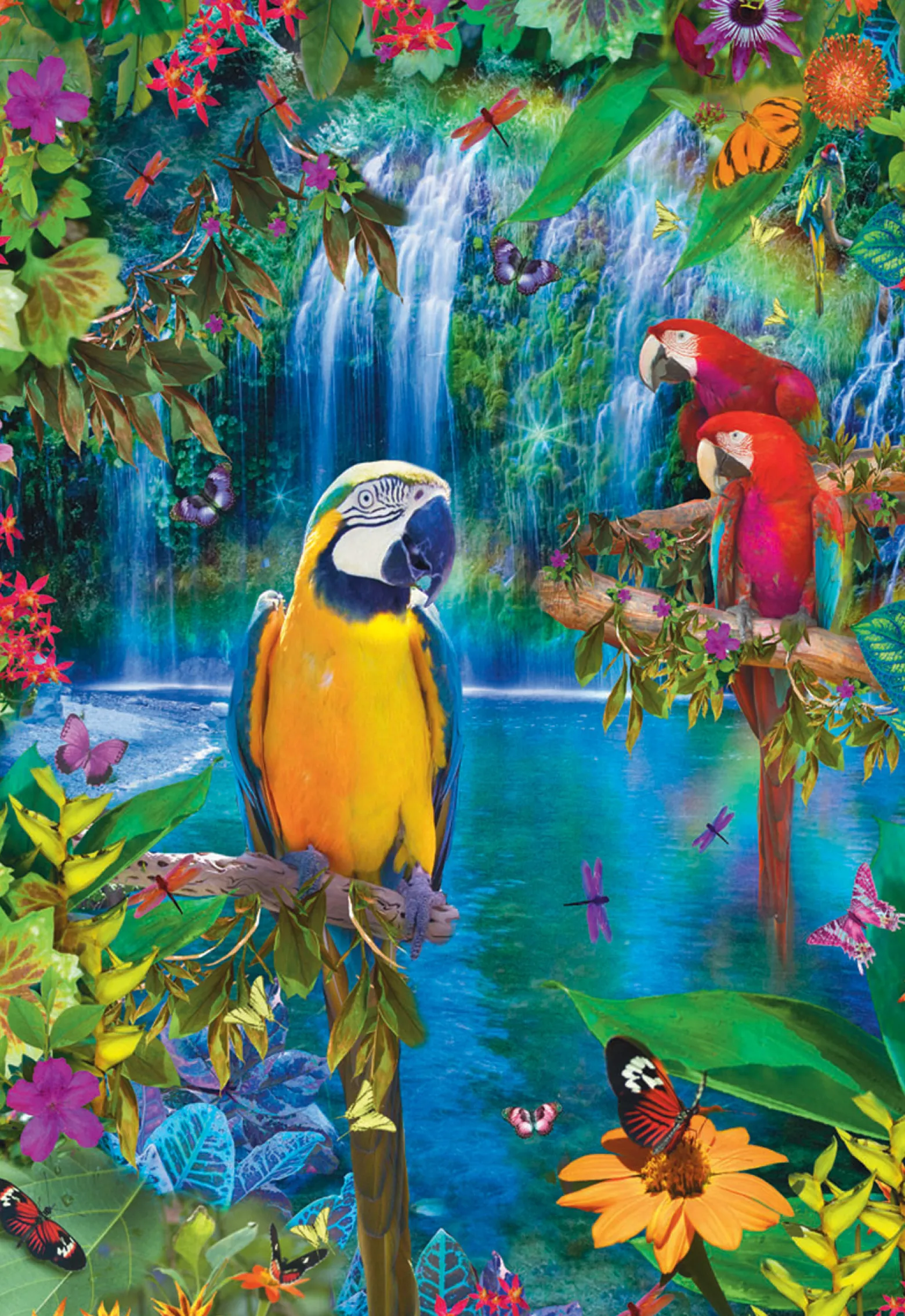 Puzzle 500 el. Tropikalne papugi