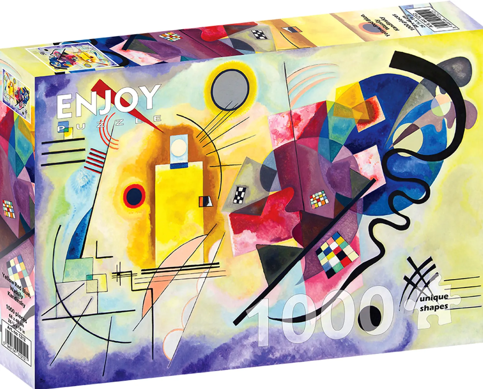 Puzzle 1000 el. Żółty-Czerwony-Niebieski, Wassily Kandinsky